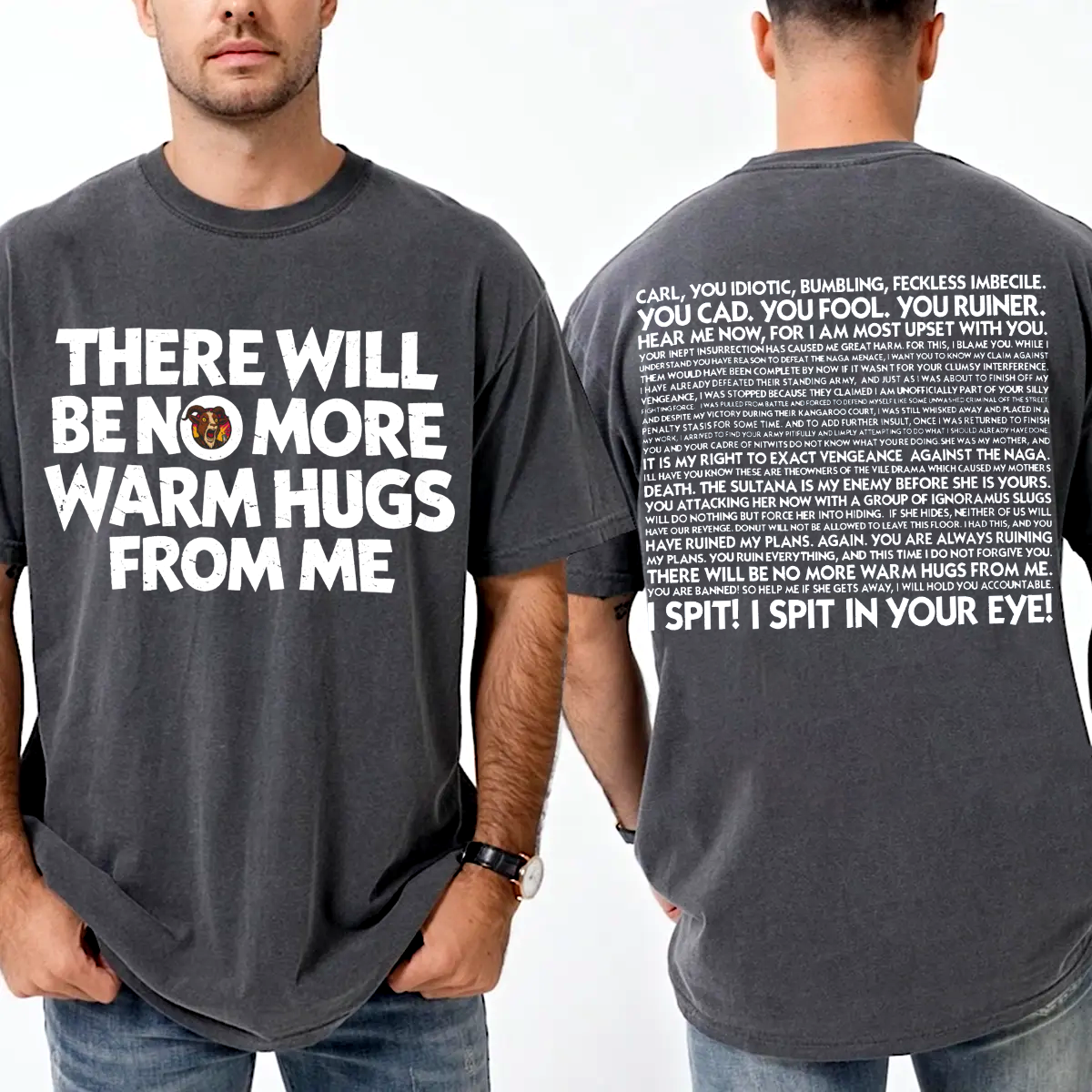 Prepotente No More Warm Hugs,Dungeon Crawler Carl Fan Unisex T-shirt/Crewneck/Hoodie
