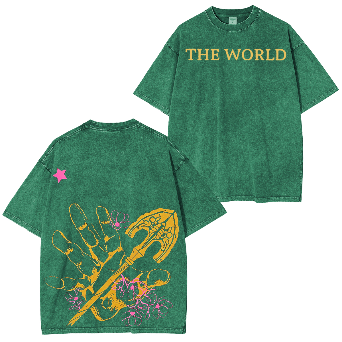 JoJos Bizarre Adventure: Golden Wind Anime Unisex Washed T-Shirt