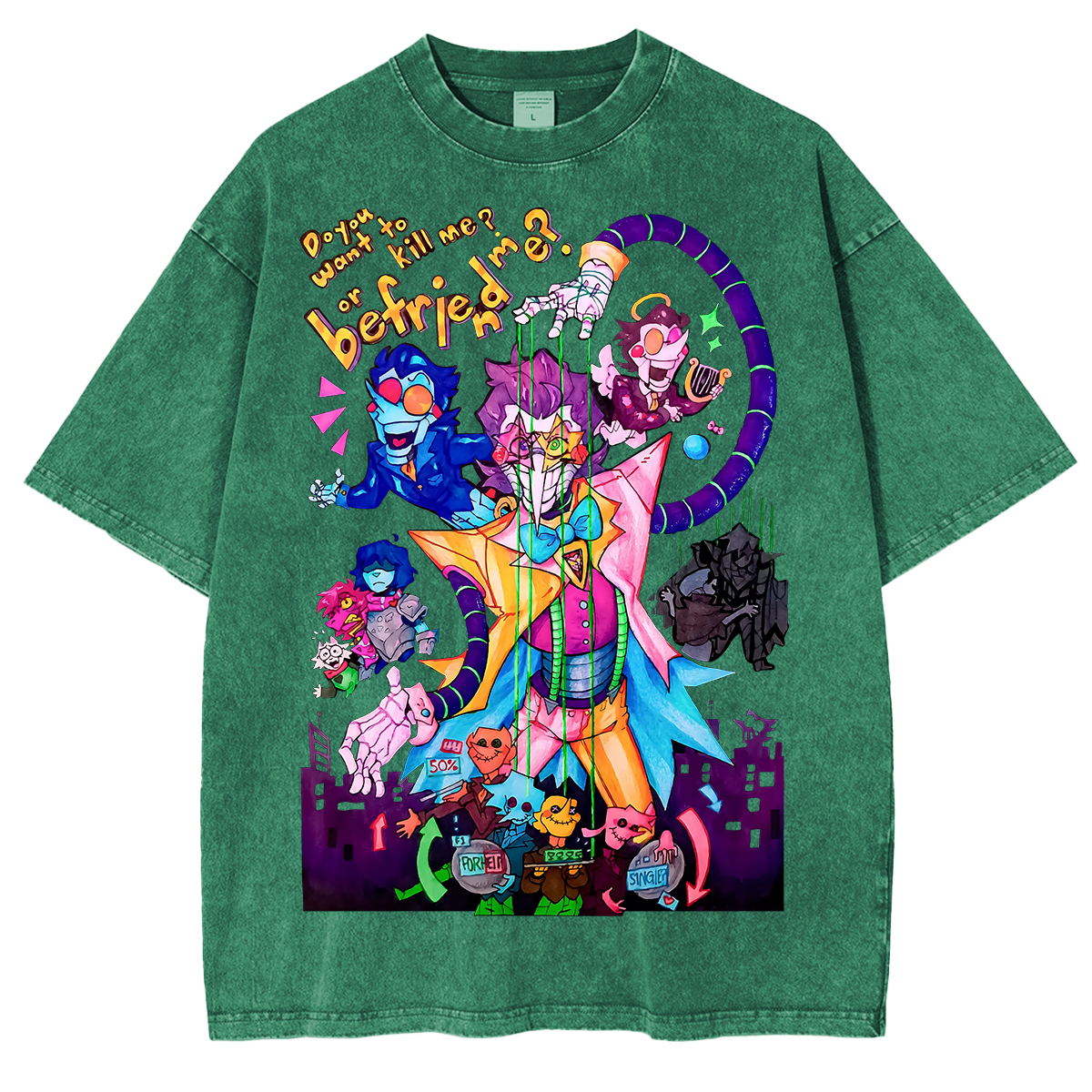 [Copy]Deltarune Funny Tenna Washed T-shirt/Crewneck/Hoodie