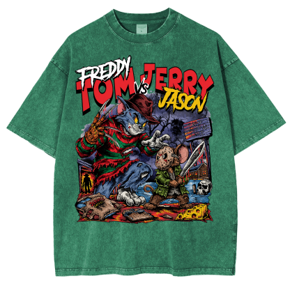 Horror Parody Washed T-shirt/Crewneck/Hoodie
