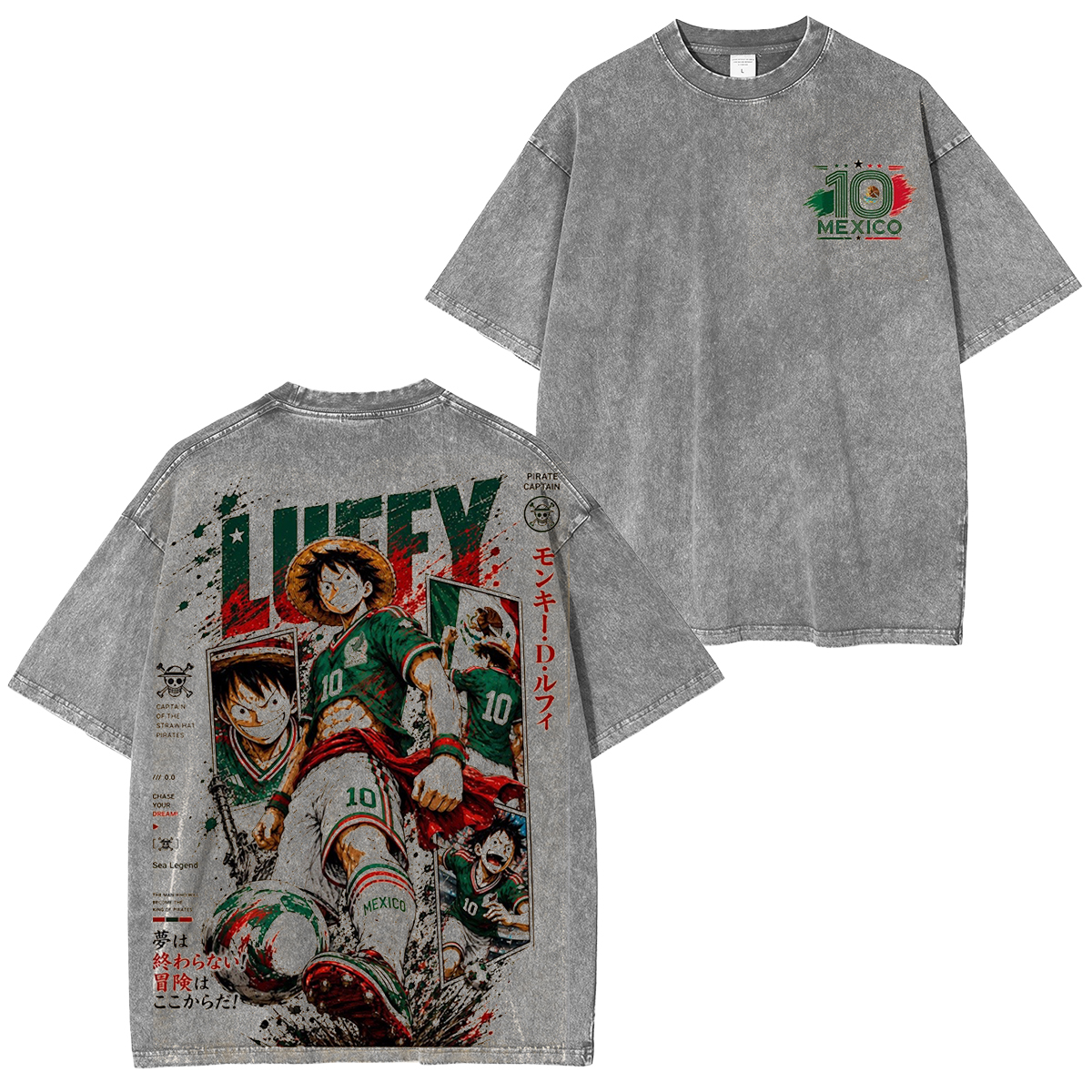 One Piece Joy Boy World Cup Unisex Washed T-Shirt