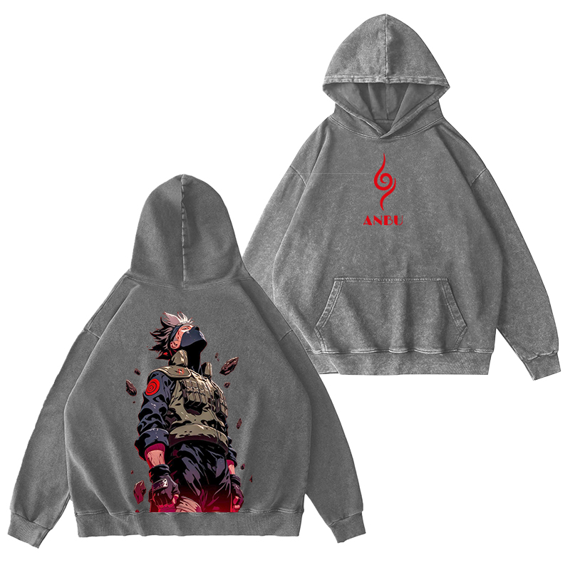 Kakashi Hatake Vintage Anime Unsiex Washed T-Shirt