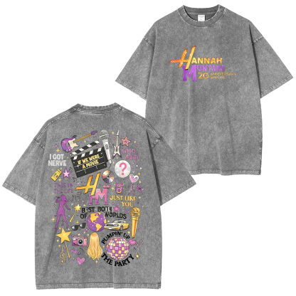 Hannah Montana 20 Years Unisex Washed T-Shirt