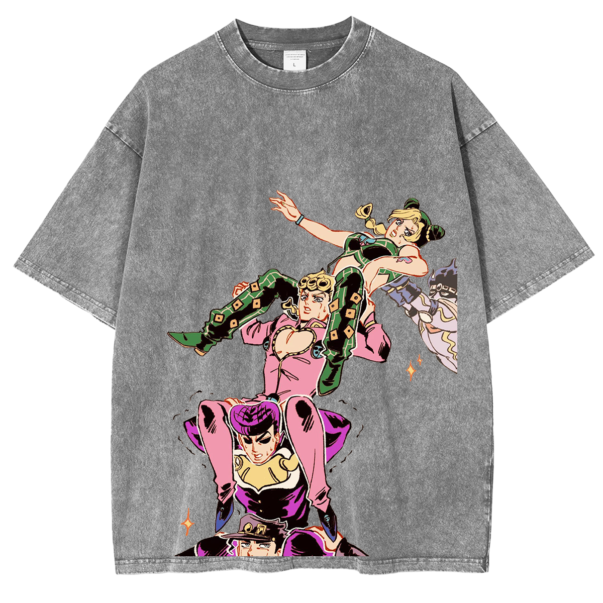 Joestar family,Jojo Anime Unisex Washed T-Shirt