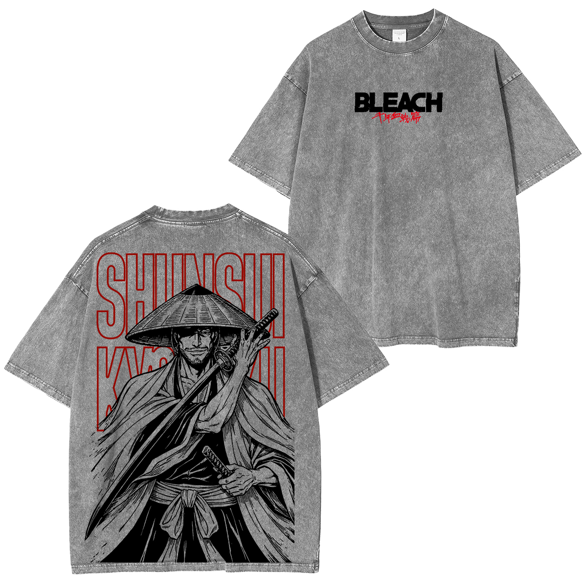 Bleach Shunsui Kyoraku washed T-shirt/Crewneck/Hoodie