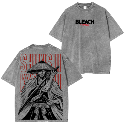 Bleach Shunsui Kyoraku washed T-shirt/Crewneck/Hoodie