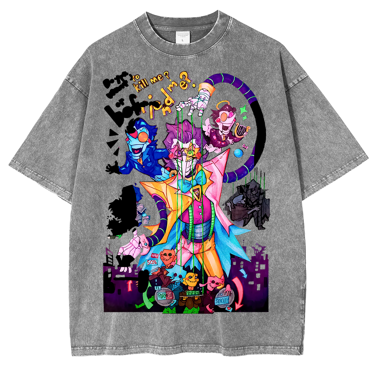 [Copy]Deltarune Funny Tenna Washed T-shirt/Crewneck/Hoodie