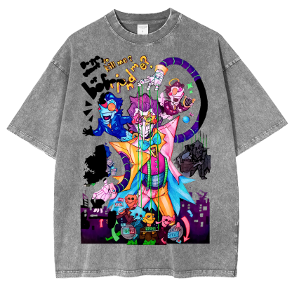 [Copy]Deltarune Funny Tenna Washed T-shirt/Crewneck/Hoodie