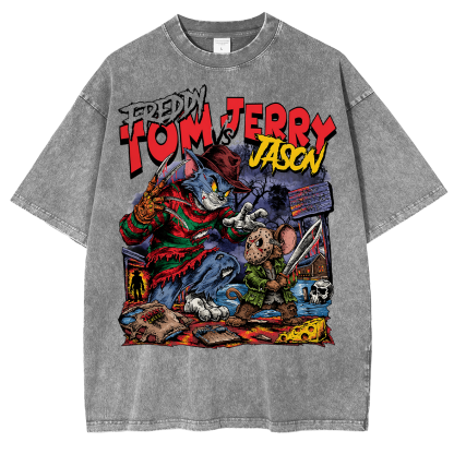 Horror Parody Washed T-shirt/Crewneck/Hoodie