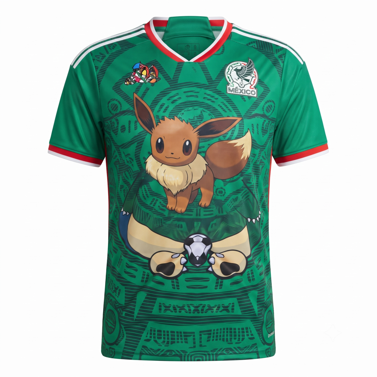 Mexico Pokémon Choice Player: Eevee and Snorlax Jerseys