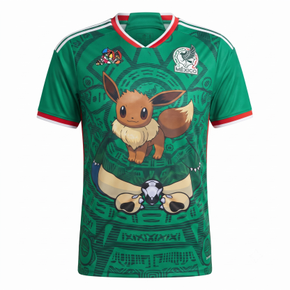Mexico Pokémon Choice Player: Eevee and Snorlax Jerseys