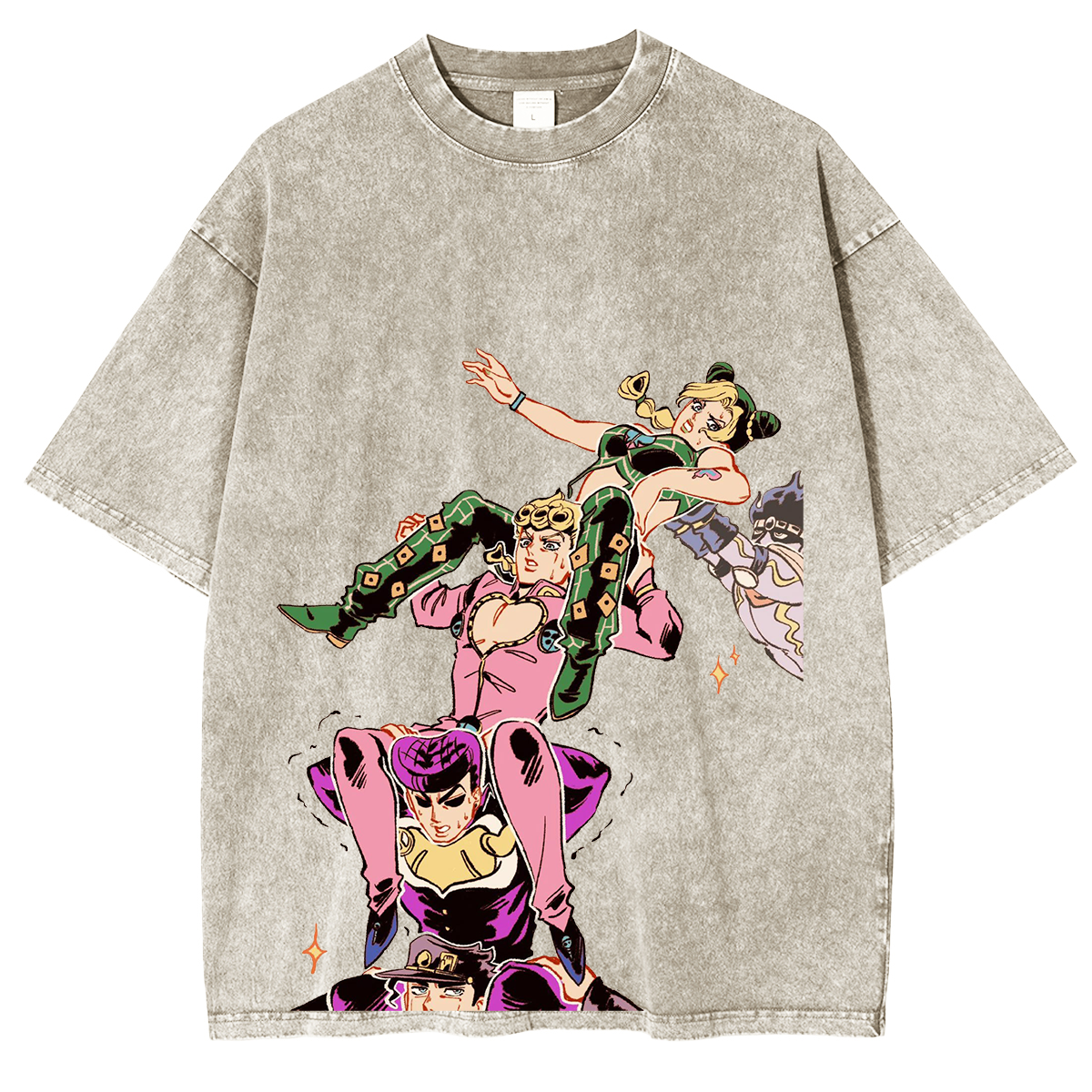 Joestar family,Jojo Anime Unisex Washed T-Shirt