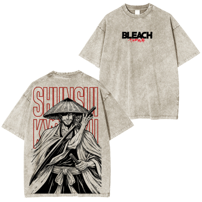 Bleach Shunsui Kyoraku washed T-shirt/Crewneck/Hoodie