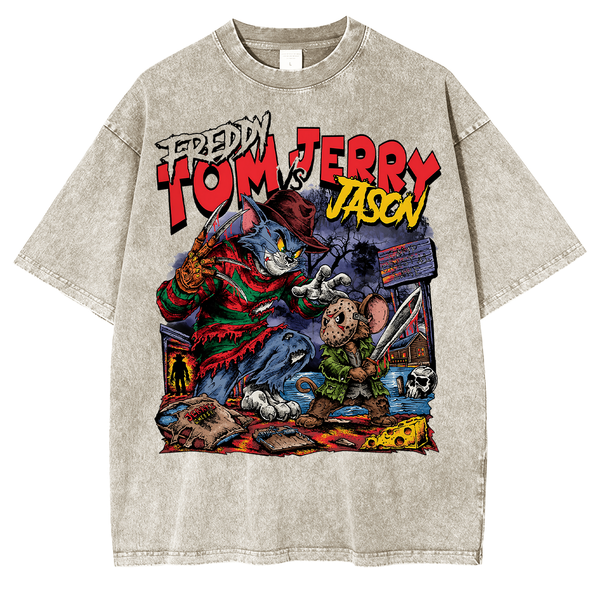 Horror Parody Washed T-shirt/Crewneck/Hoodie