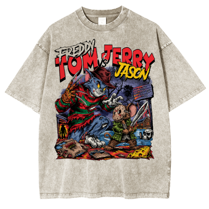 Horror Parody Washed T-shirt/Crewneck/Hoodie