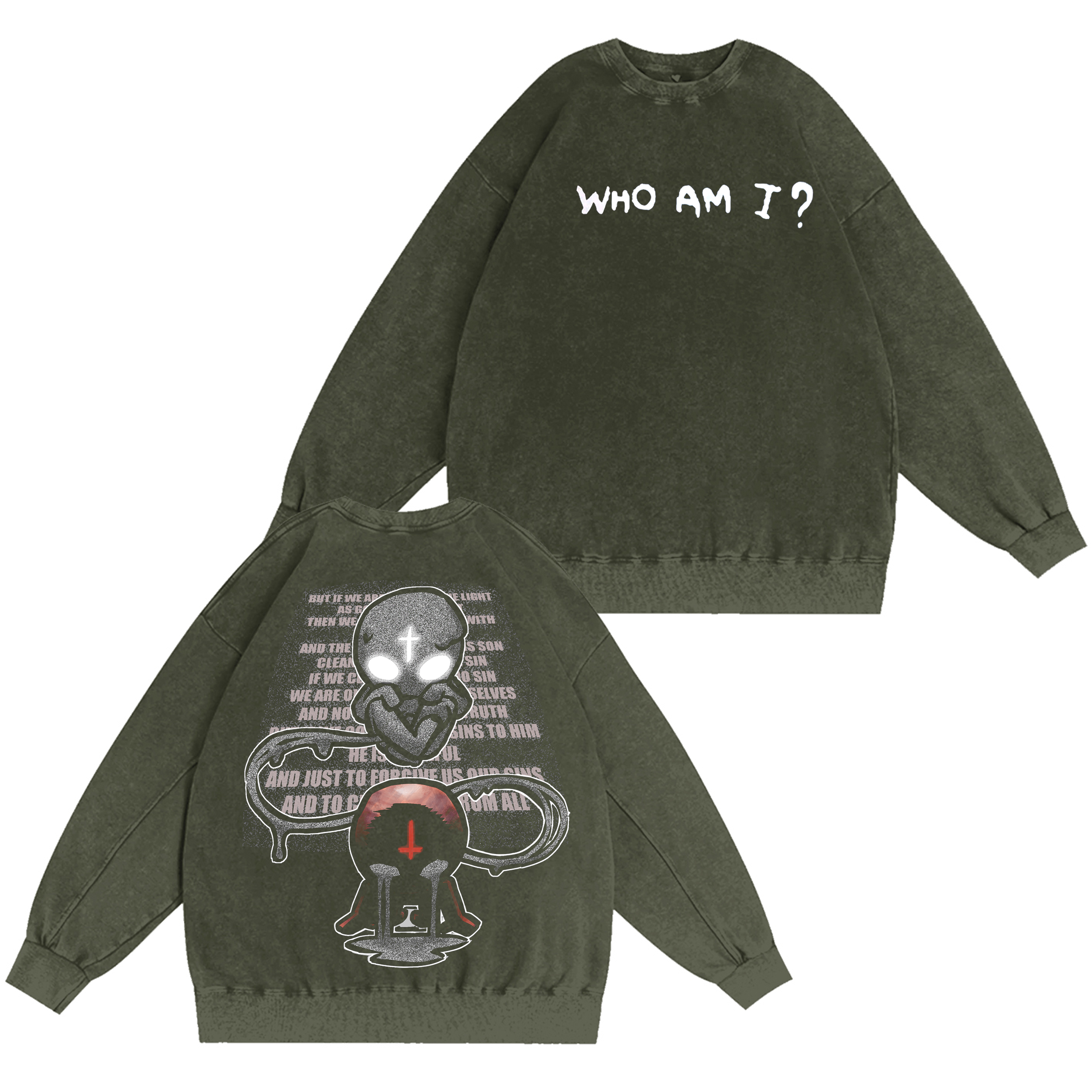 Who am I? The binding of Isaac  Washed T-shirt/Crewneck/Hoodie
