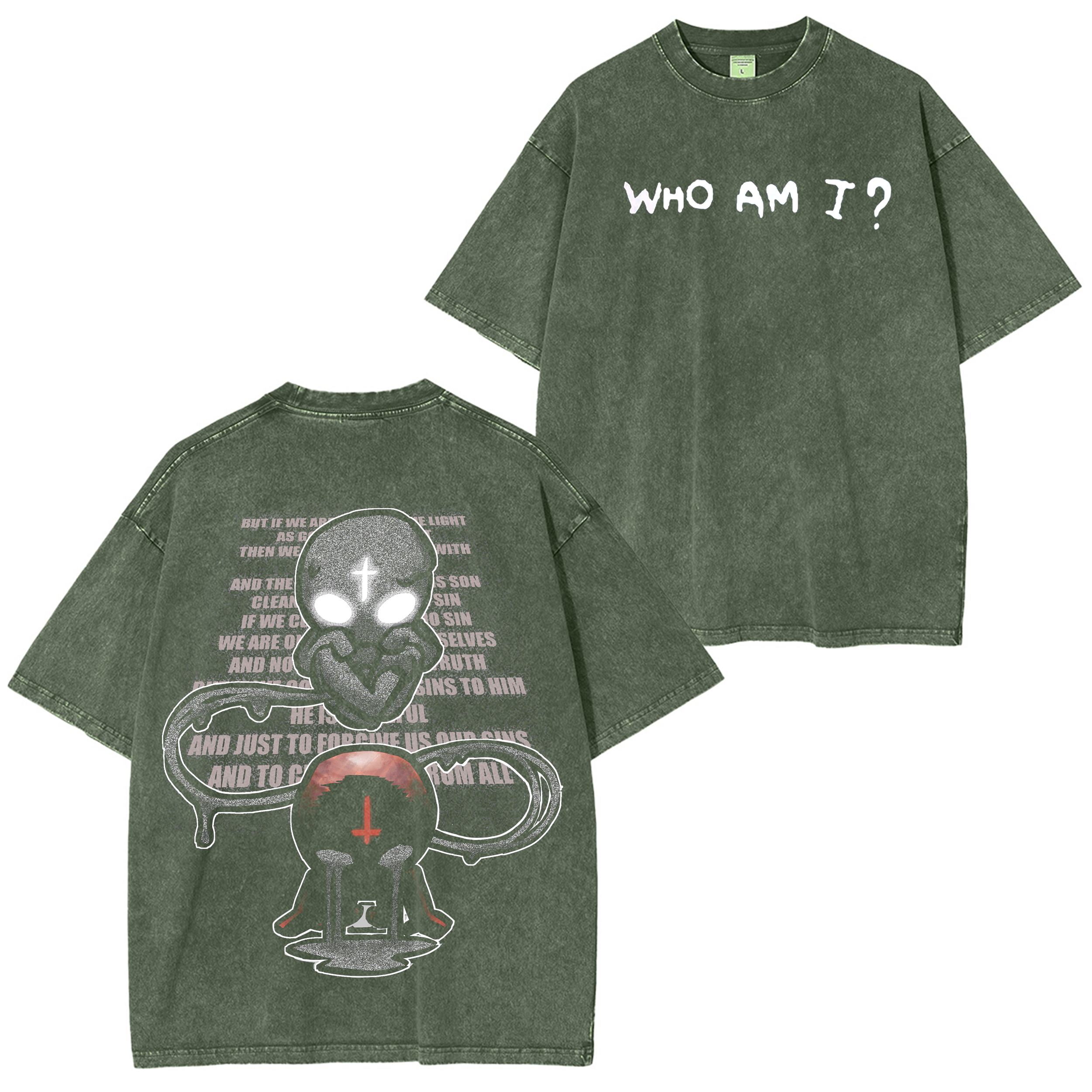 Who am I? The binding of Isaac  Washed T-shirt/Crewneck/Hoodie