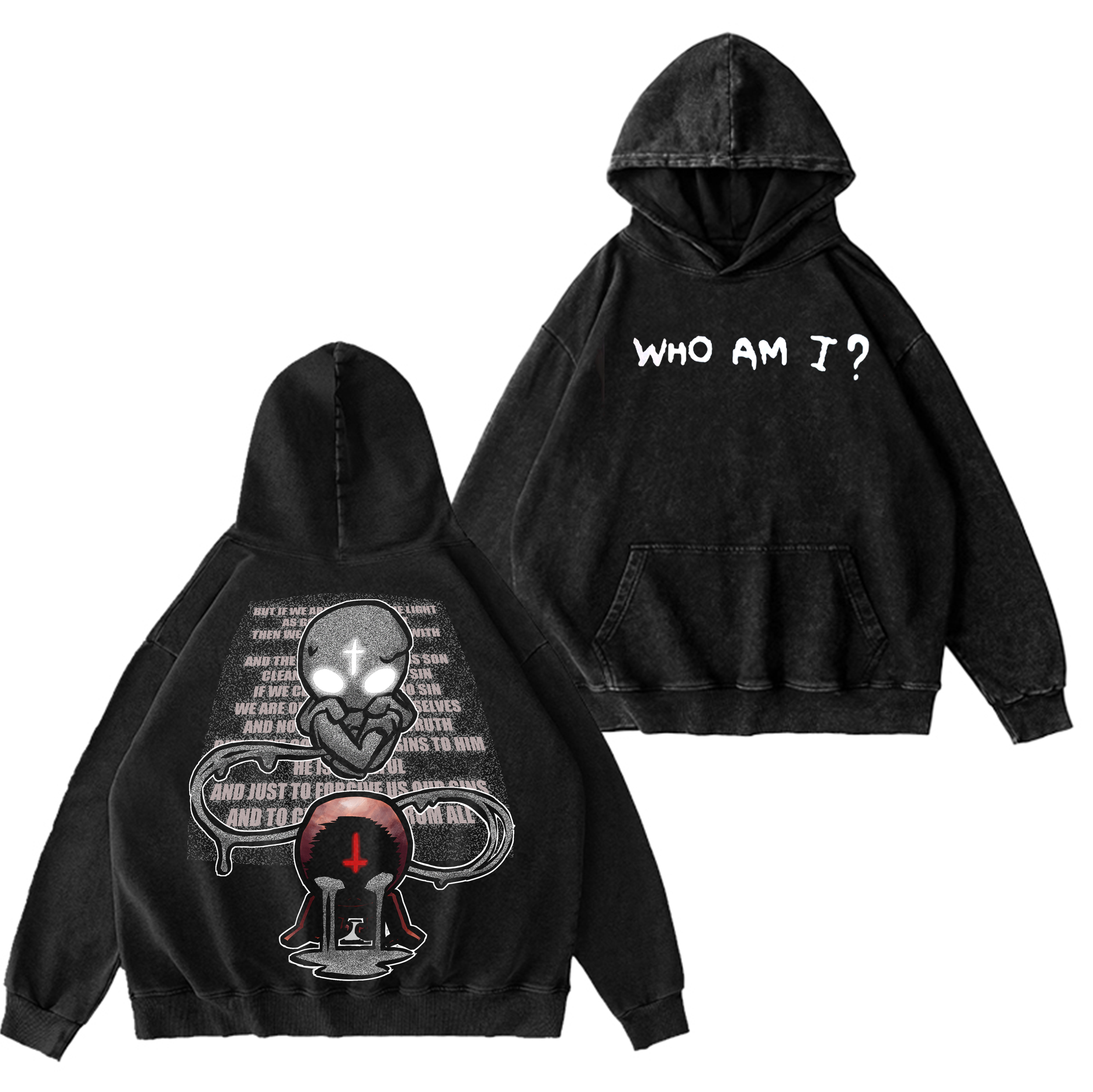 Who am I? The binding of Isaac  Washed T-shirt/Crewneck/Hoodie