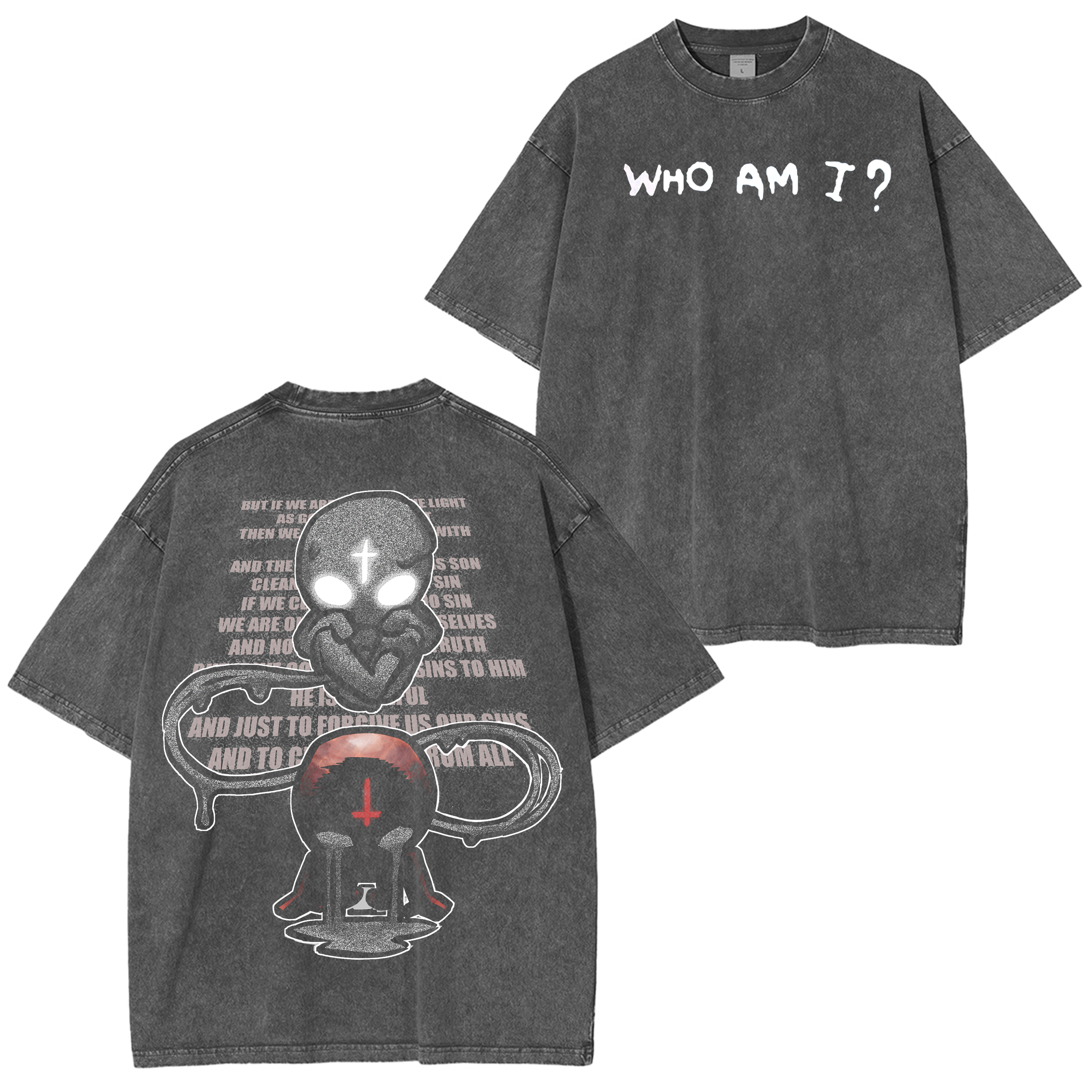 Who am I? The binding of Isaac  Washed T-shirt/Crewneck/Hoodie