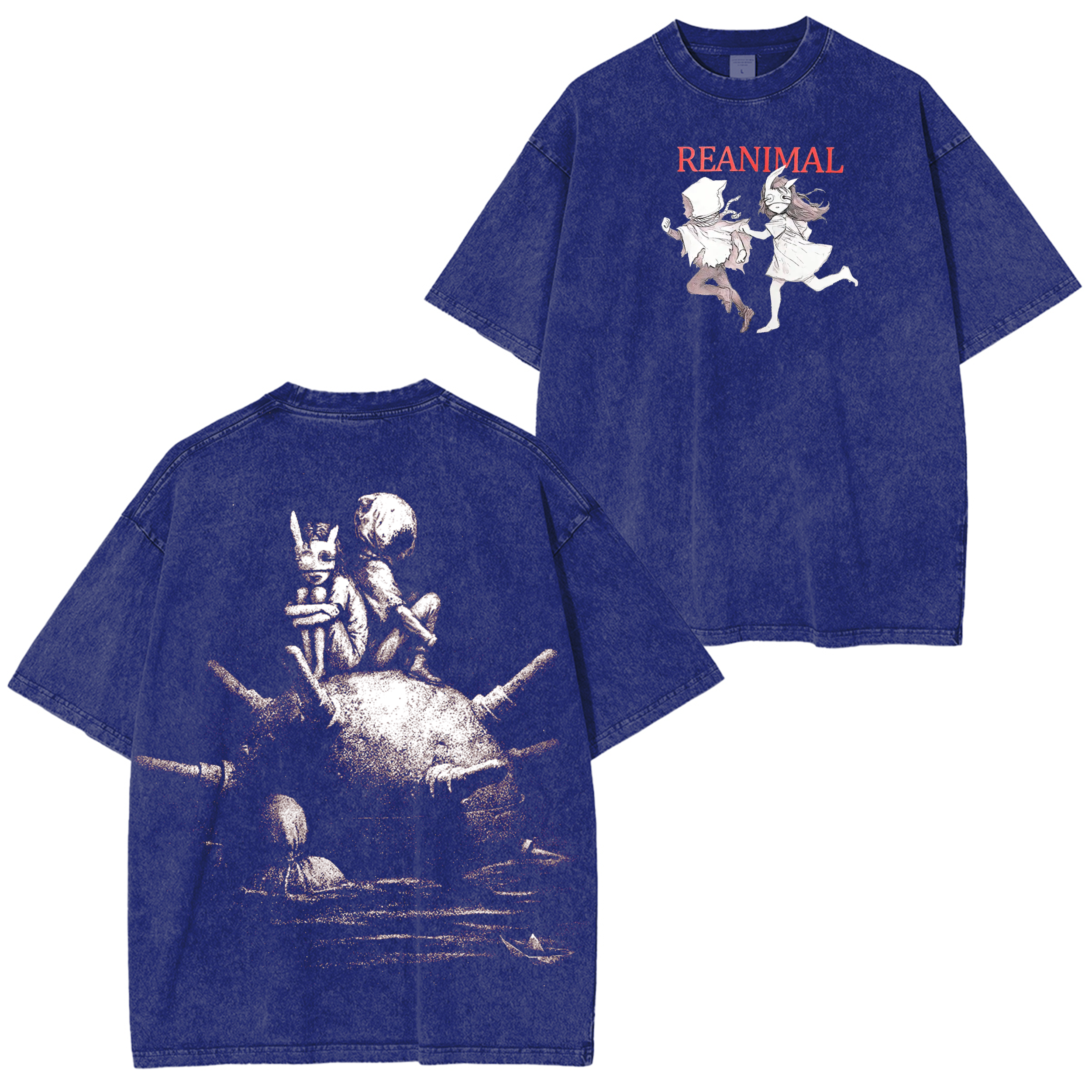 Reanimal -The Girl And  The Boy Unisex Washed T-shirt/Crewneck/Hoodie