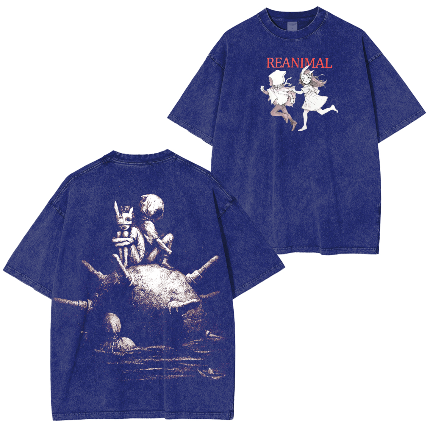 Reanimal -The Girl And  The Boy Unisex Washed T-shirt/Crewneck/Hoodie