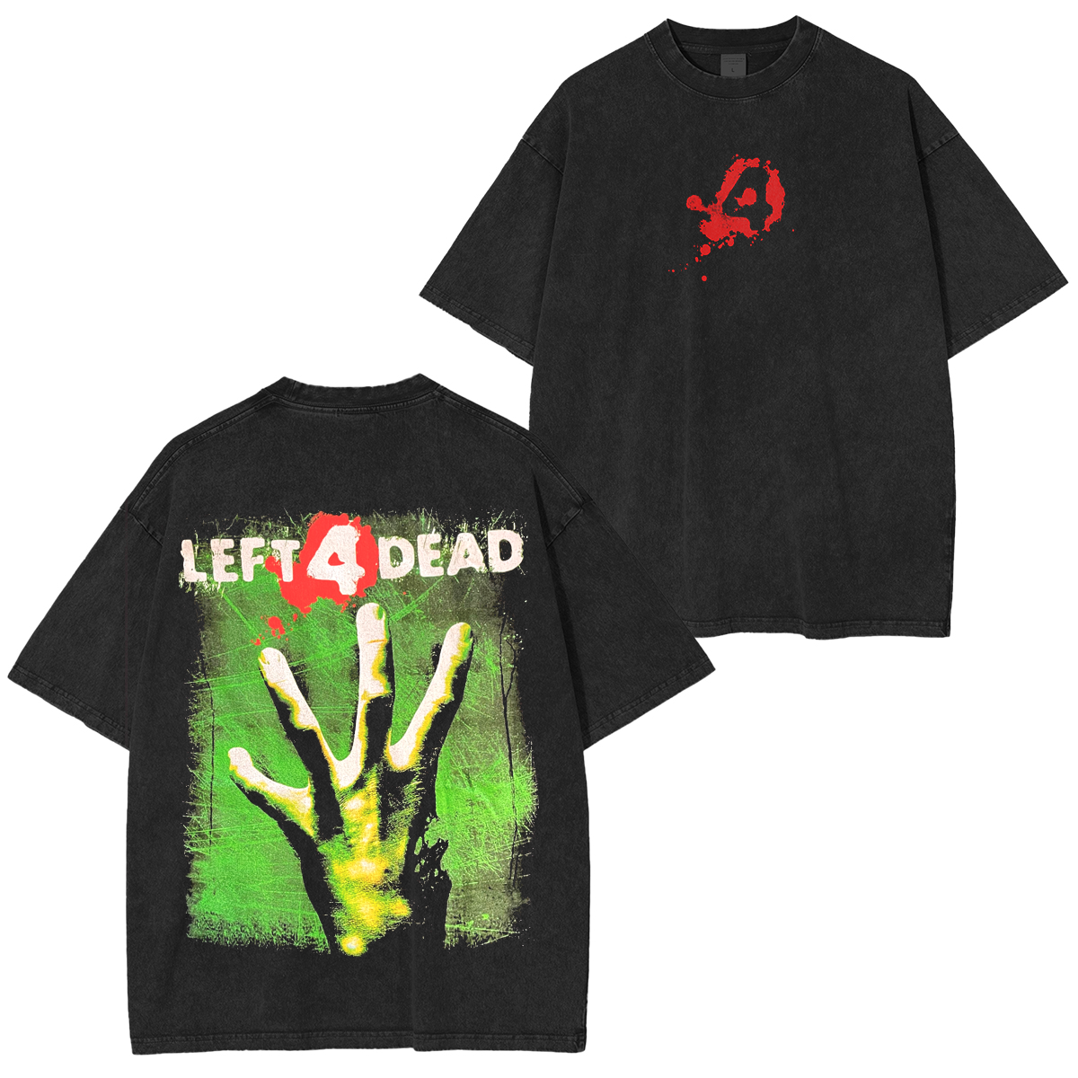Left 4 Dead Vintage Unisex Washed T-Shirt