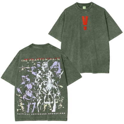 Metal Gear Solid V The Phantom Pain Unisex Washed T-Shirt