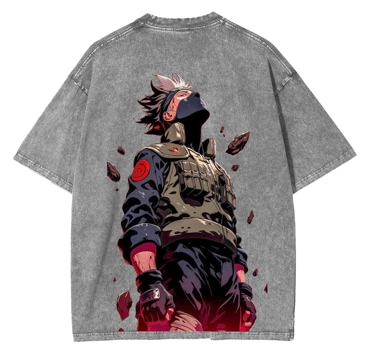 Kakashi Hatake Vintage Anime Unsiex Washed T-Shirt