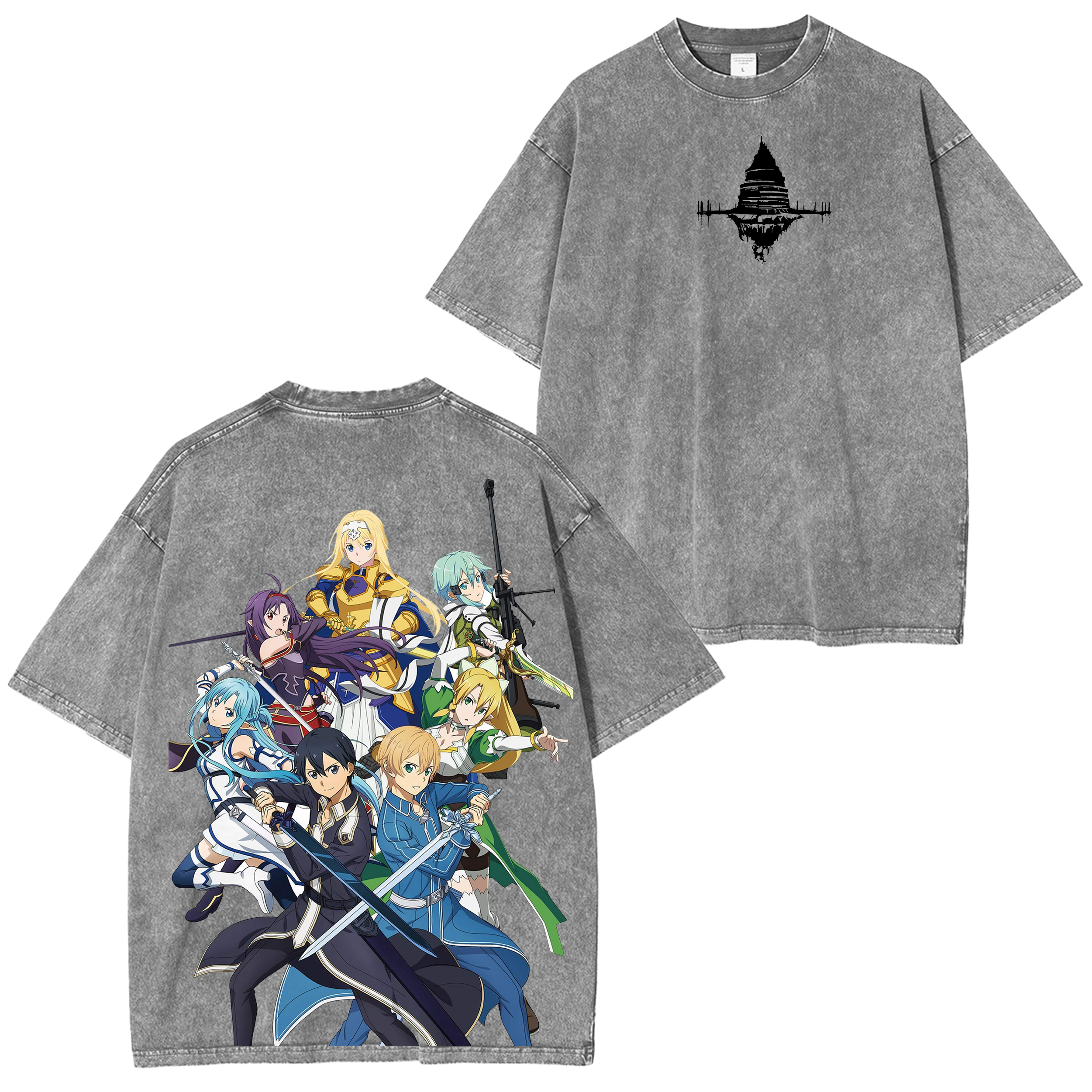 Sword Art Online Anime Washed T-shirt/Crewneck/Hoodie