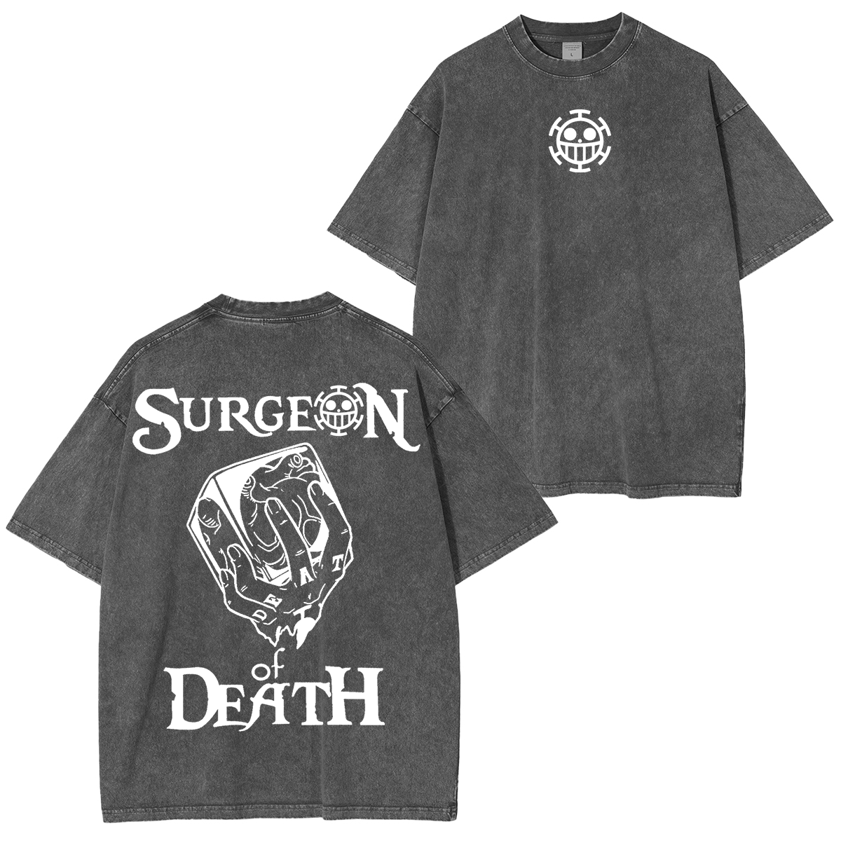 Law Surgeon of Death, One Piece Anime Unisex Washed T-Shirt