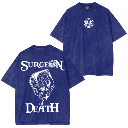 Law Surgeon of Death, One Piece Anime Unisex Washed T-Shirt