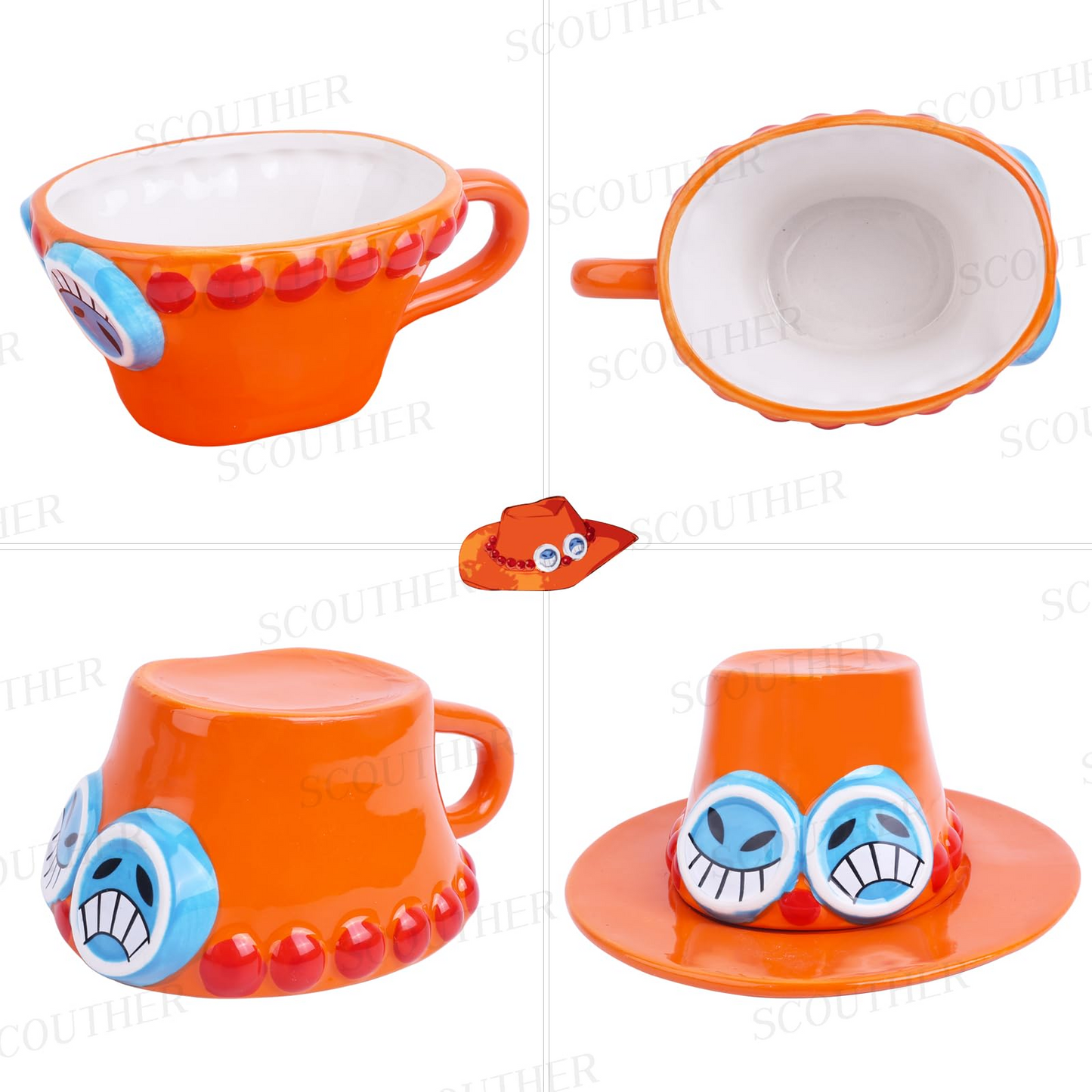 One Piece Ceramic Coffee Mug