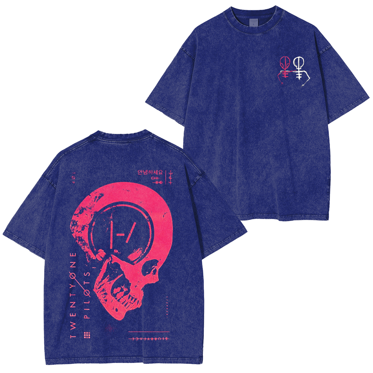 Twenty One Pilots,Vintage Tour Rock 2025 Washed Unisex T-Shirt