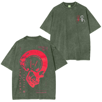 Twenty One Pilots,Vintage Tour Rock 2025 Washed Unisex T-Shirt