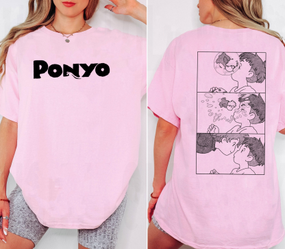 Ponyo,Ghibli Anime Unisex Shirts/Crewneck/Hoodie