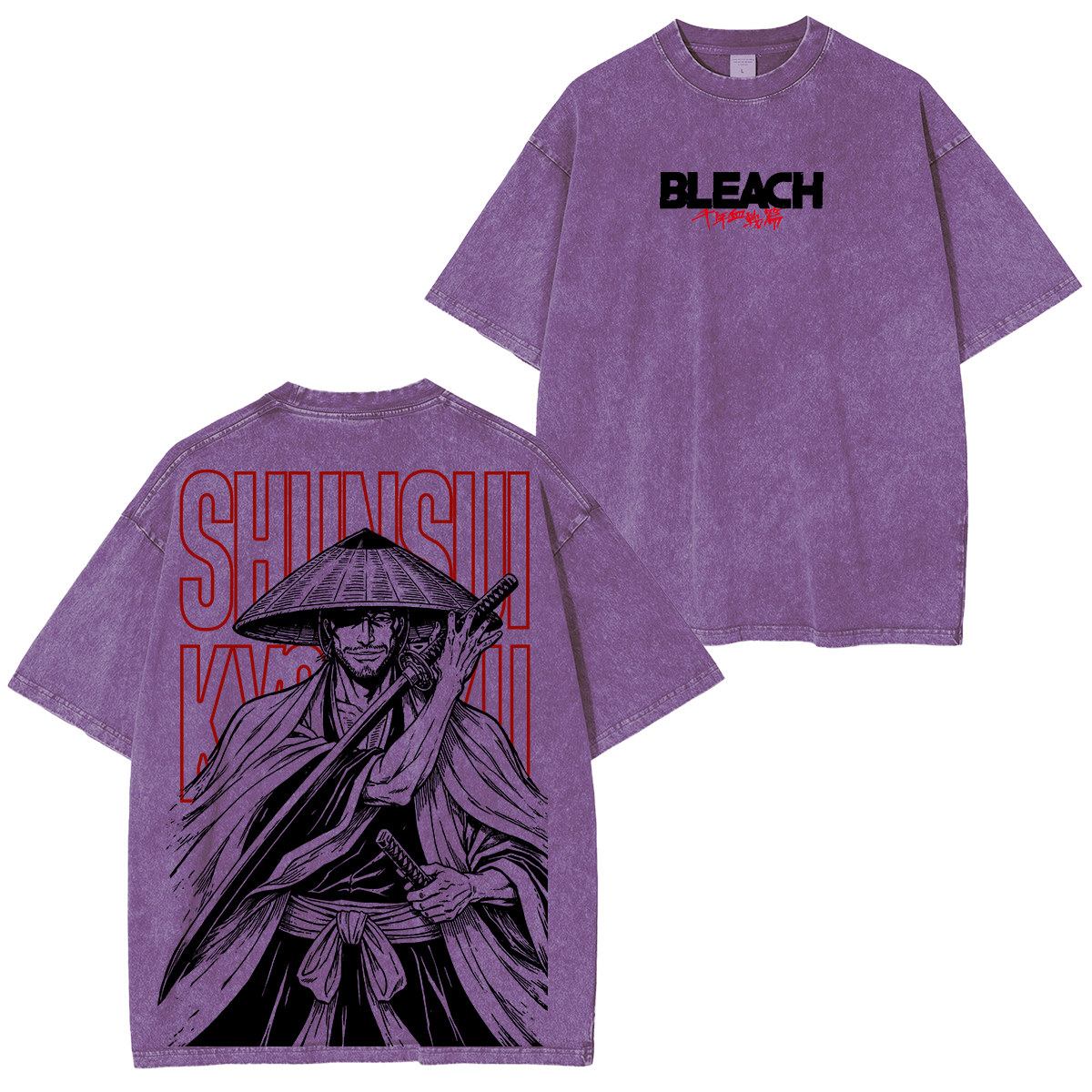Bleach Shunsui Kyoraku washed T-shirt/Crewneck/Hoodie