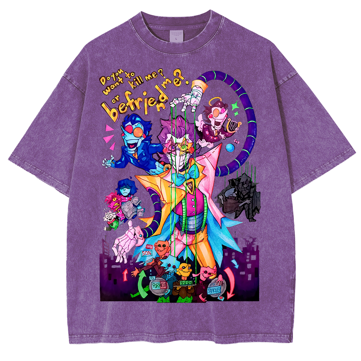 [Copy]Deltarune Funny Tenna Washed T-shirt/Crewneck/Hoodie