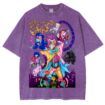 [Copy]Deltarune Funny Tenna Washed T-shirt/Crewneck/Hoodie