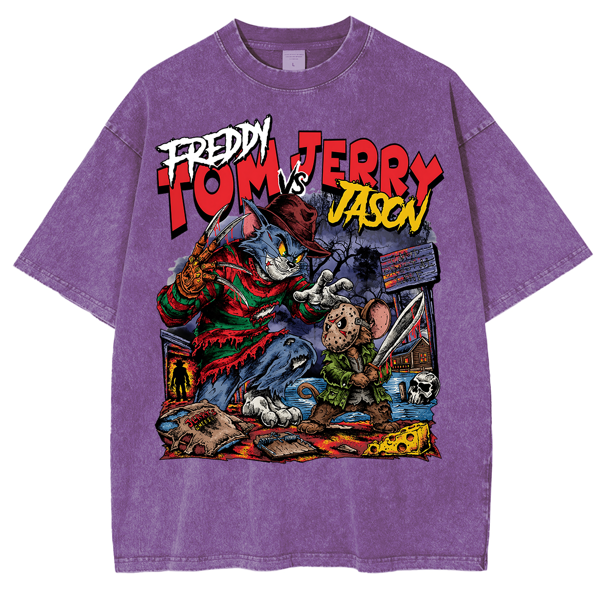 Horror Parody Washed T-shirt/Crewneck/Hoodie