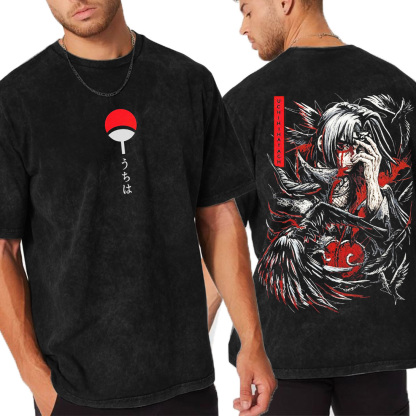 itachi Narutodrip Vintage Washed T-Shirt
