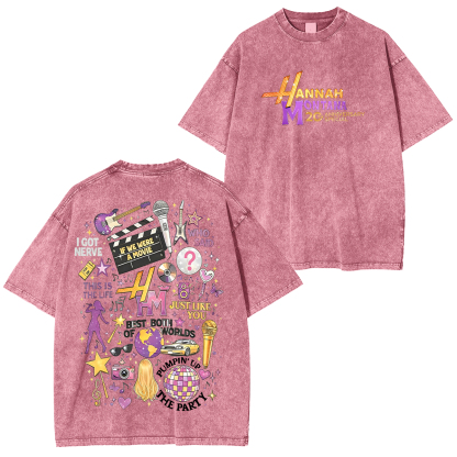 Hannah Montana 20 Years Unisex Washed T-Shirt