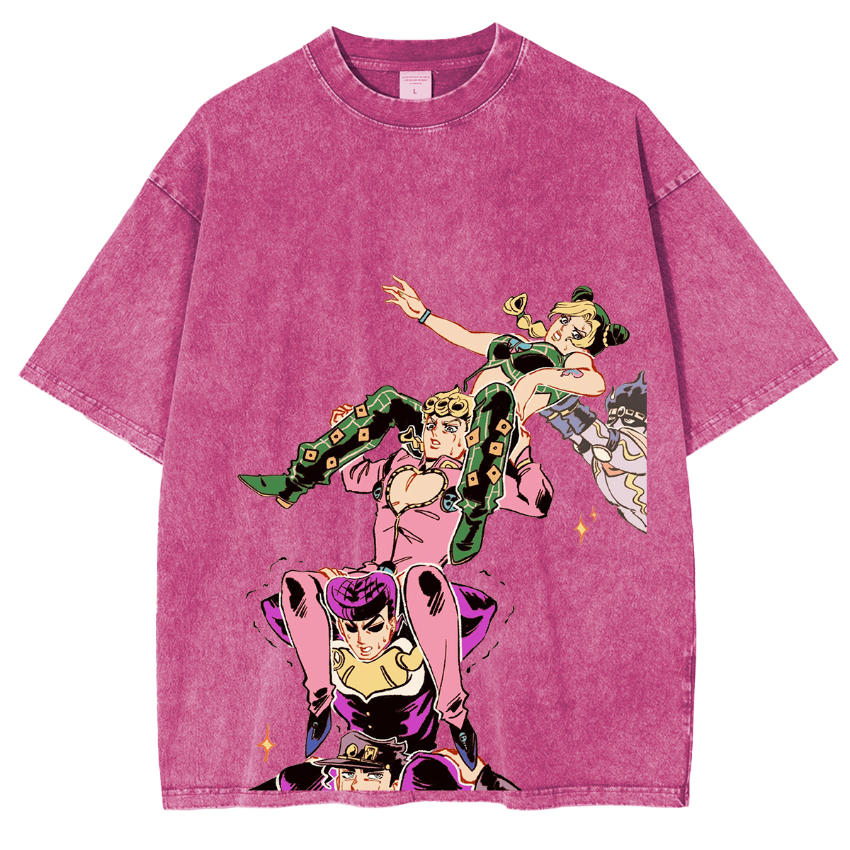 Joestar family,Jojo Anime Unisex Washed T-Shirt