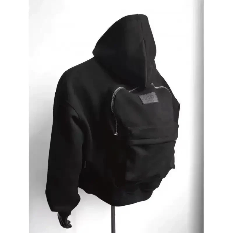 Hoodie With Integrated Backpack
