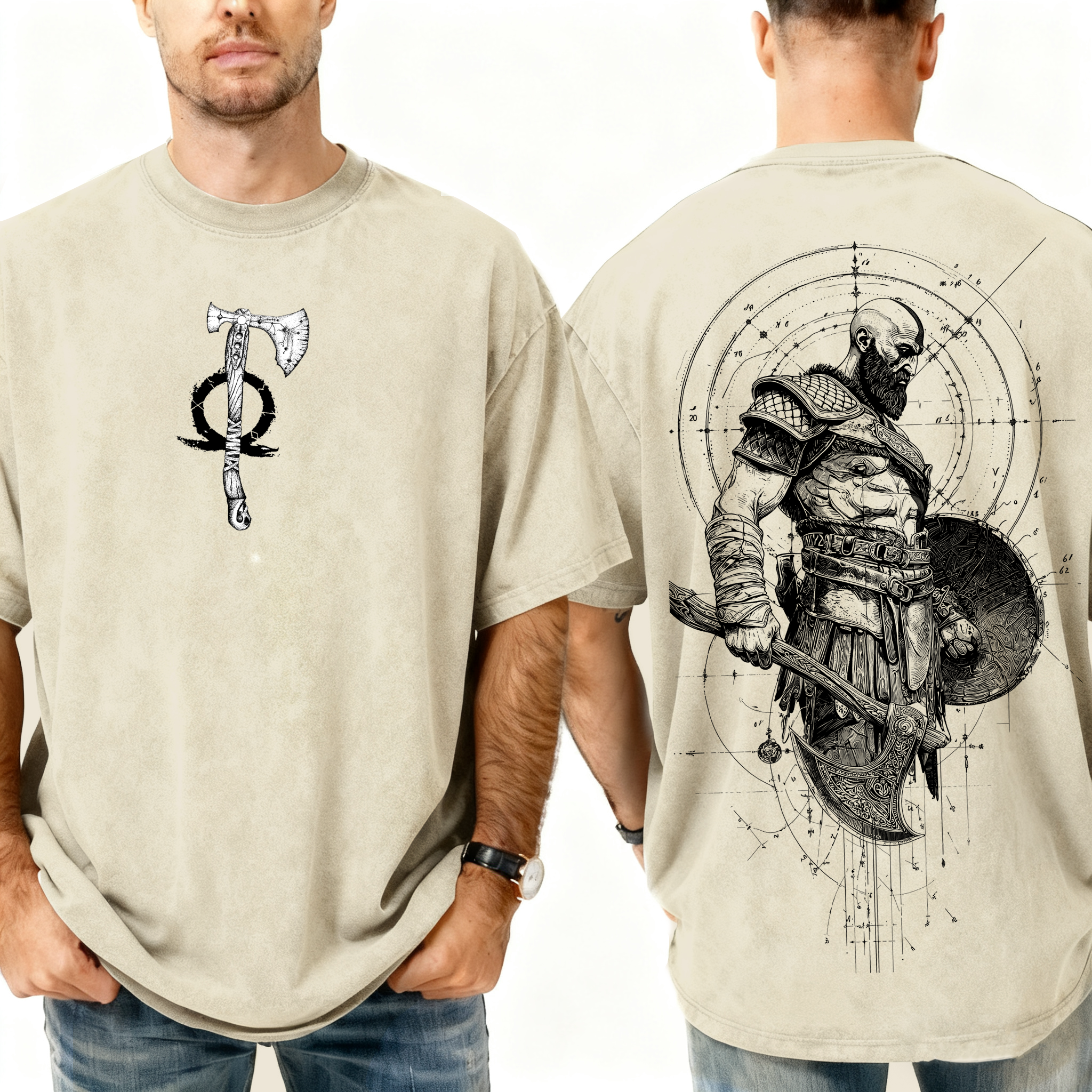 Kratos God of War Oversized T-shirt/Crewneck/Hoodie