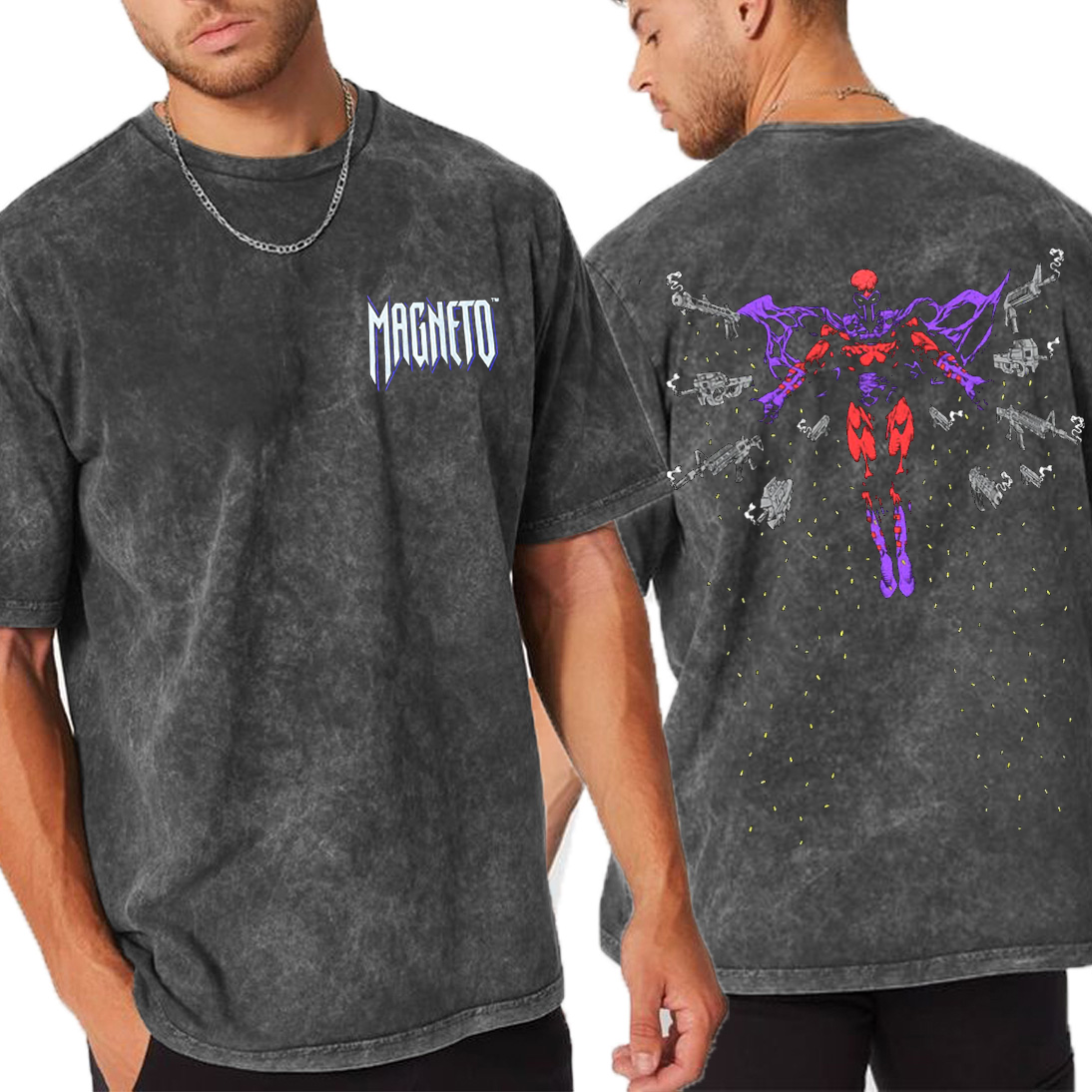 Superstyle The Mutant Messiah Master of Magnetism MCU Edition Unisex Washed T-Shirt