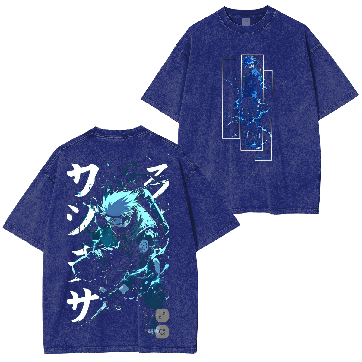 Kakashi,Naruto Anime Unisex Washed T-Shirt