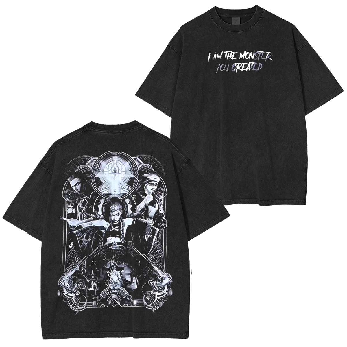 Jinx – Arcane League of Legends  Unisex Washed T-Shirt