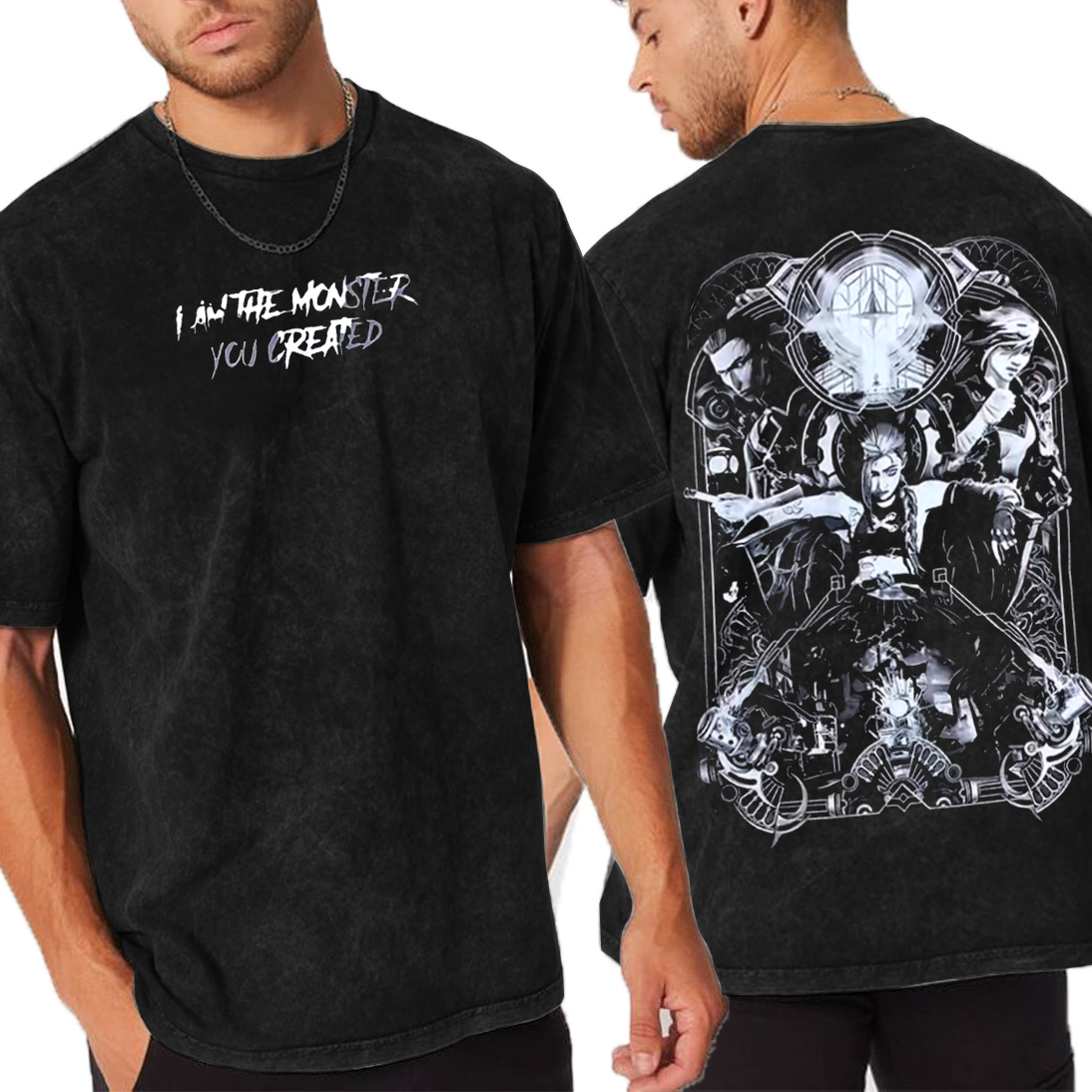 Jinx – Arcane League of Legends  Unisex Washed T-Shirt