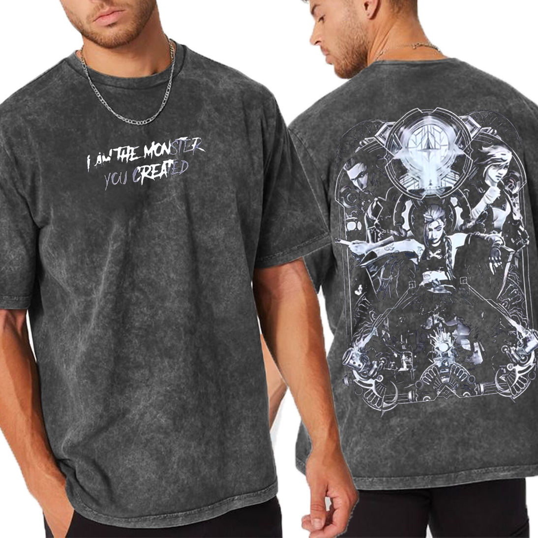 Jinx – Arcane League of Legends  Unisex Washed T-Shirt