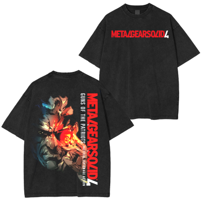 Metal Gear Solid 4 Unisex Washed T-Shirt